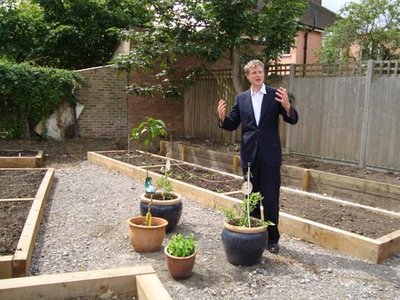 Local MP Zac Goldsmith at the Allotment Opening