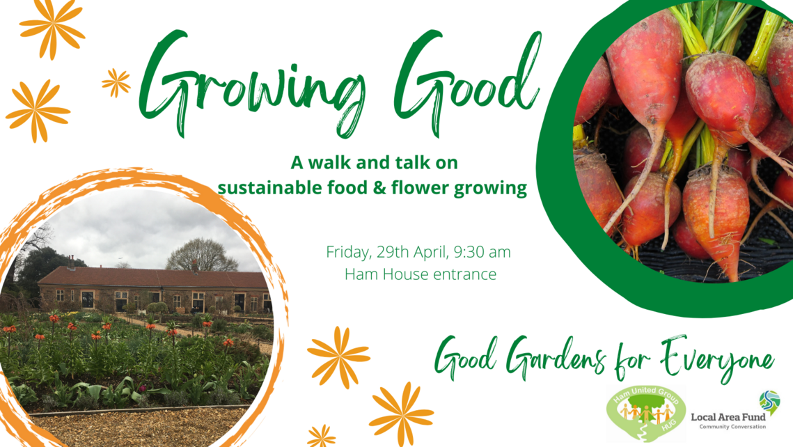 flyer advertising Ham House kitchen garden walk